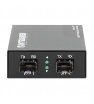 SWITCH / MEDIA CONVERT DE 2 PUERTOS SFP 1G /10G (VERSION 10GB)